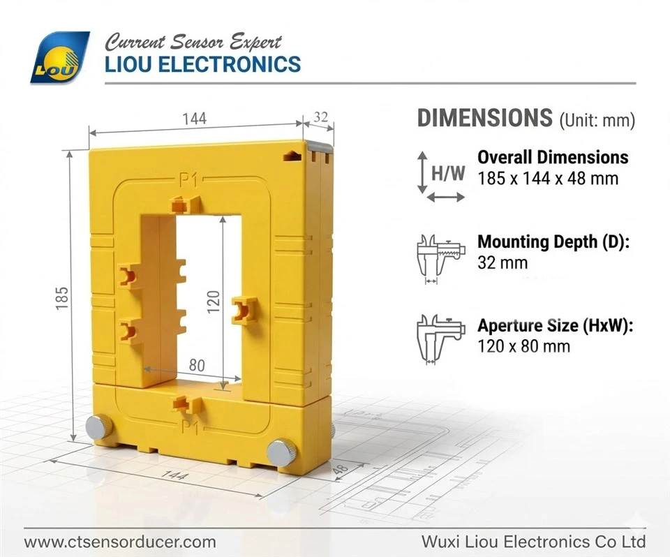 info-1-1 Split-Core CT For Low-Voltage Power Distribution Panels LO-CTKDP4 factory